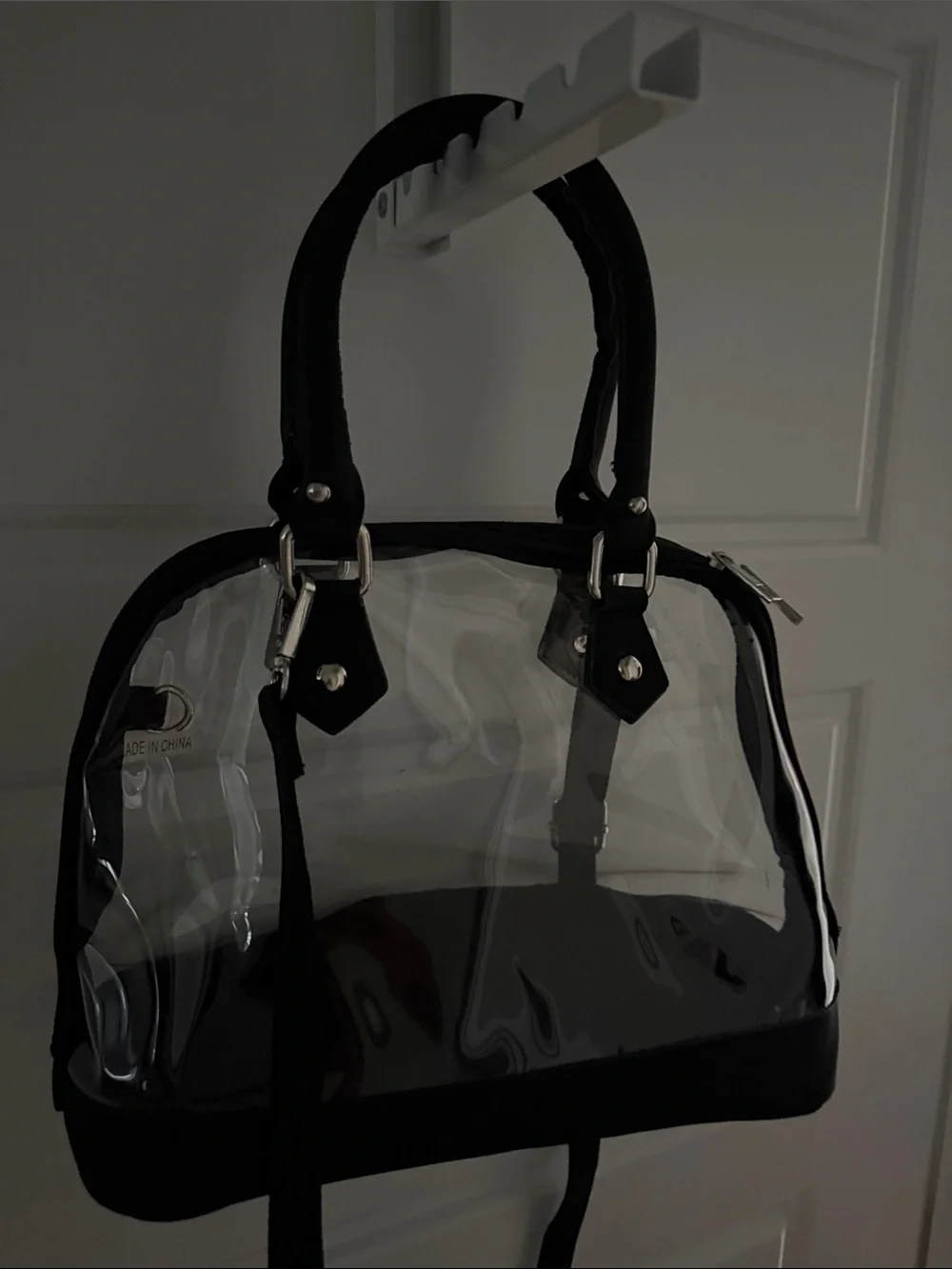 Clear Dome Shaped Top Handle Bag